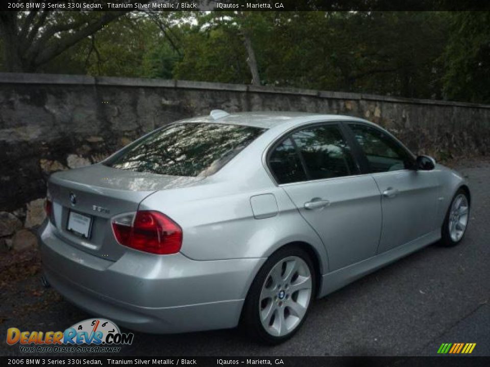2006 BMW 3 Series 330i Sedan Titanium Silver Metallic / Black Photo #4