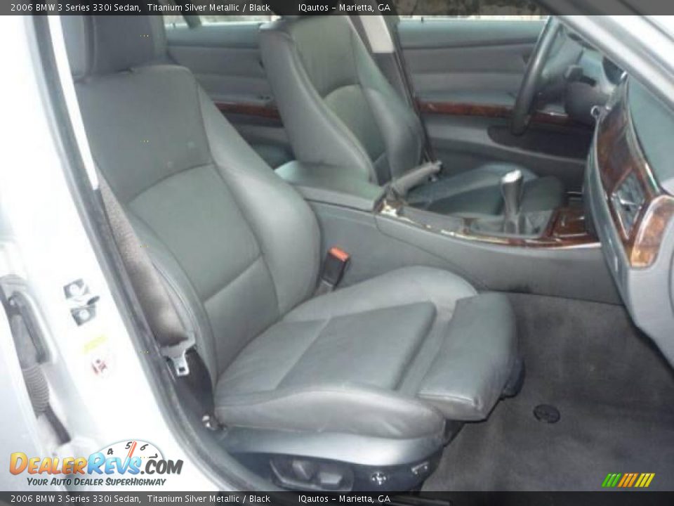2006 BMW 3 Series 330i Sedan Titanium Silver Metallic / Black Photo #9