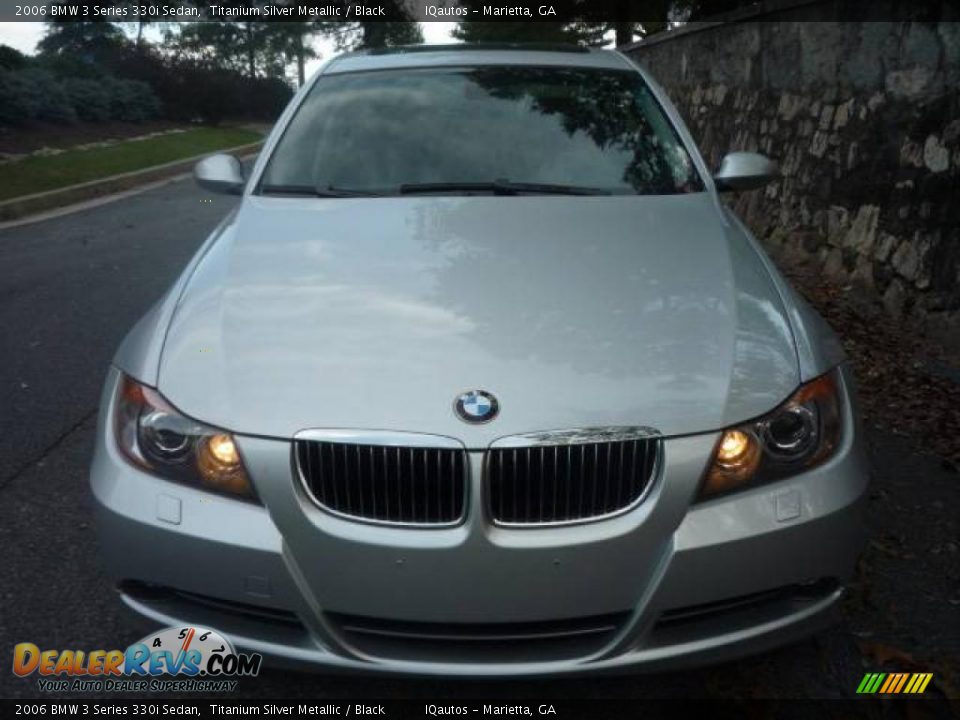 2006 BMW 3 Series 330i Sedan Titanium Silver Metallic / Black Photo #11