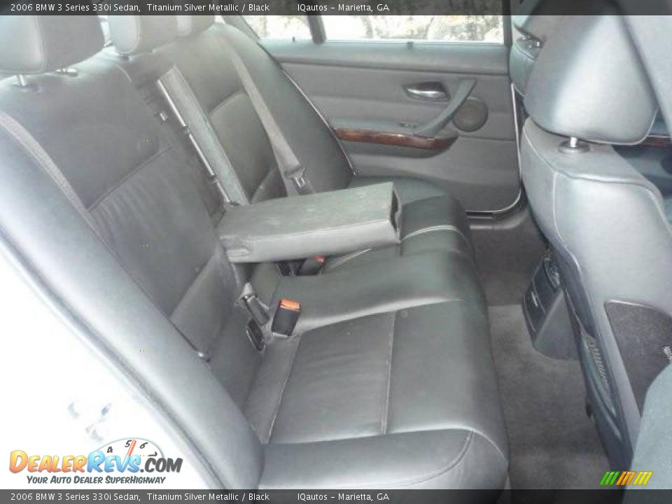 2006 BMW 3 Series 330i Sedan Titanium Silver Metallic / Black Photo #14