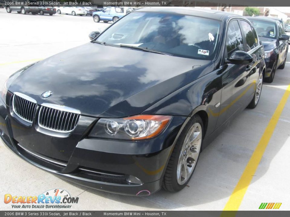 2006 BMW 3 Series 330i Sedan Jet Black / Black Photo #1