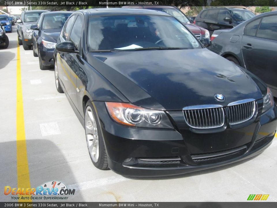 2006 BMW 3 Series 330i Sedan Jet Black / Black Photo #3