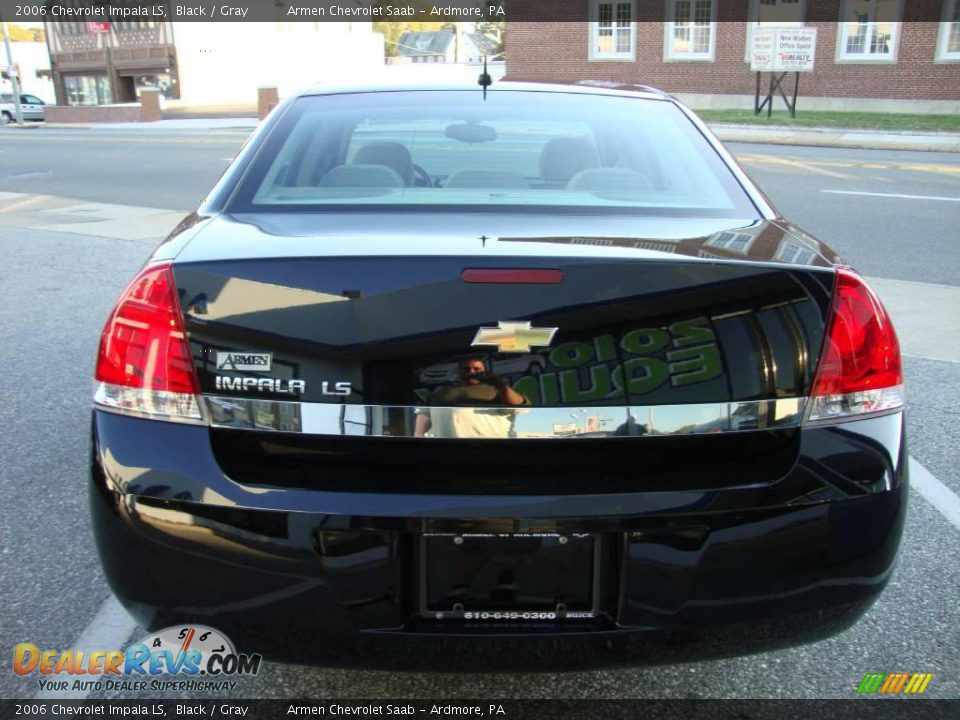 2006 Chevrolet Impala LS Black / Gray Photo #8