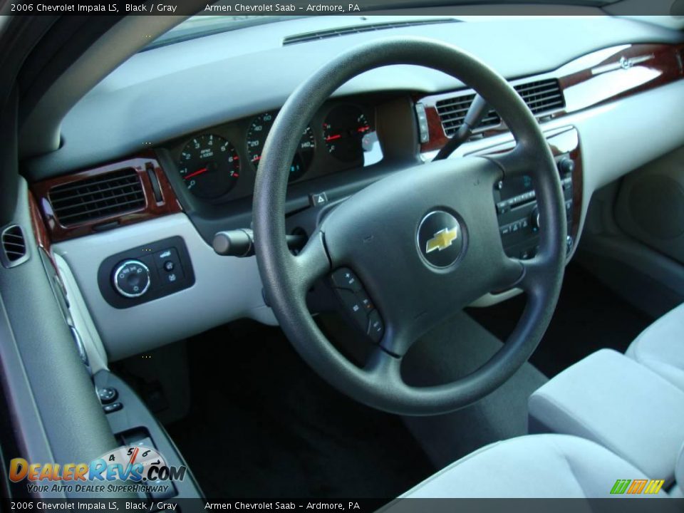 2006 Chevrolet Impala LS Black / Gray Photo #11