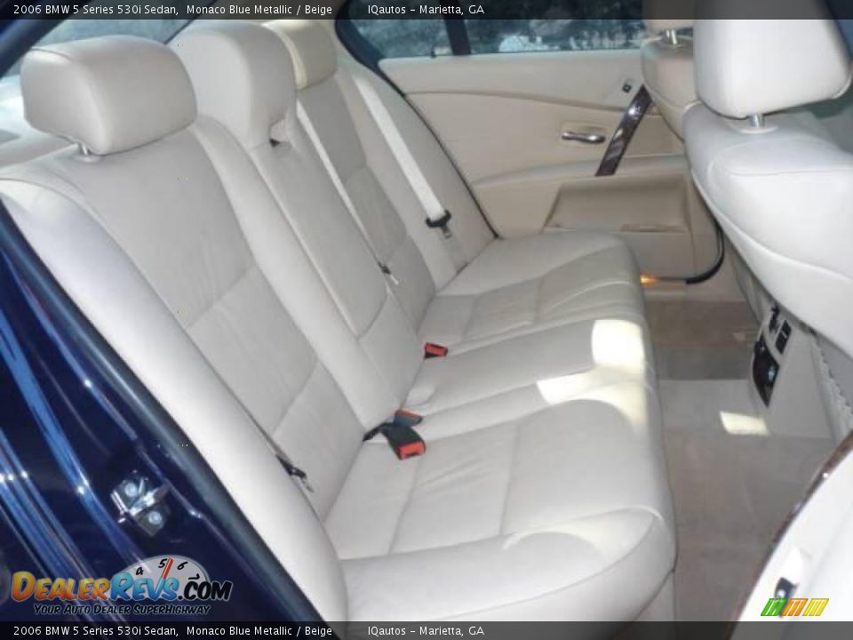 2006 BMW 5 Series 530i Sedan Monaco Blue Metallic / Beige Photo #9