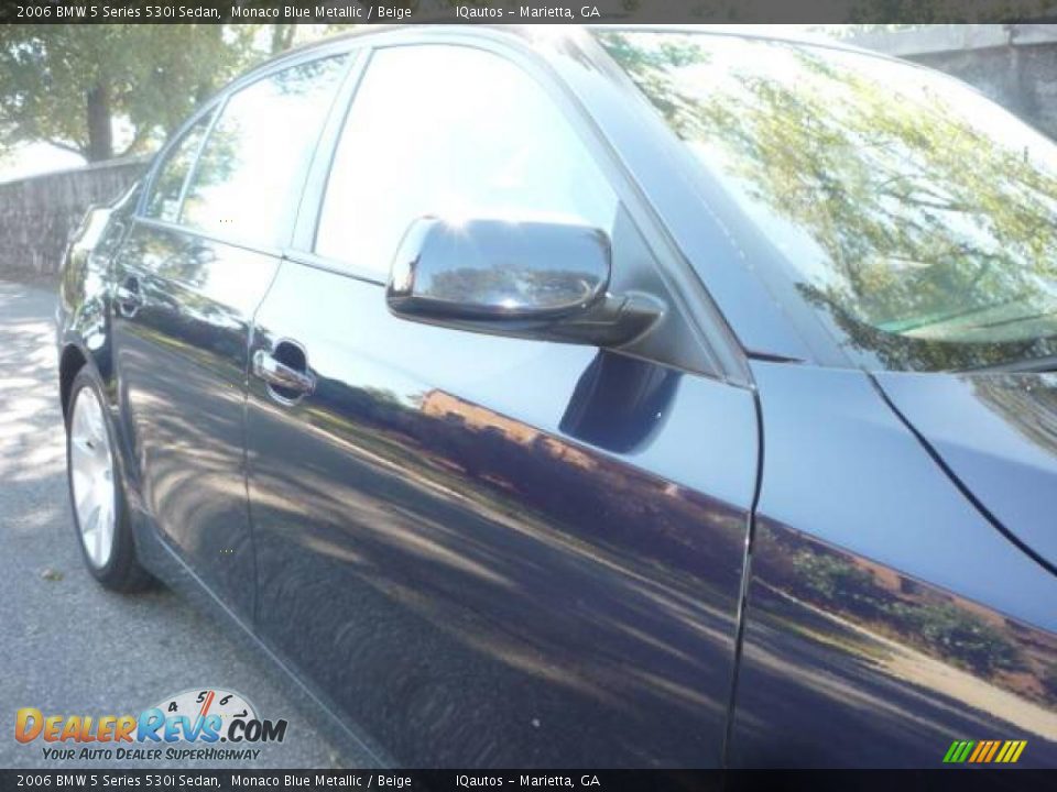 2006 BMW 5 Series 530i Sedan Monaco Blue Metallic / Beige Photo #15