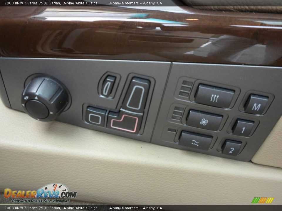 2008 BMW 7 Series 750Li Sedan Alpine White / Beige Photo #11