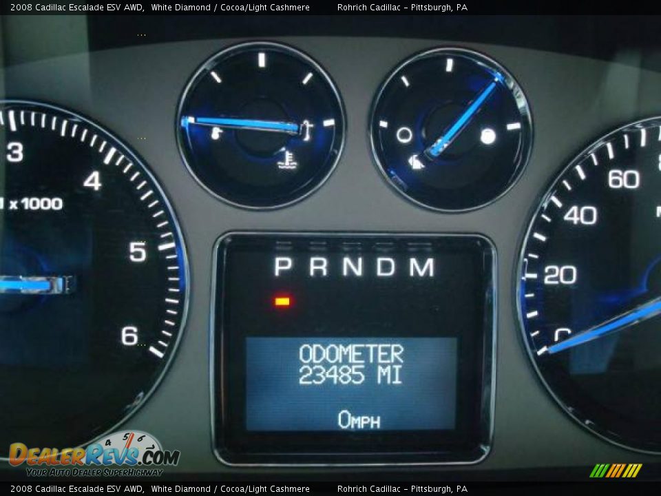 2008 Cadillac Escalade ESV AWD White Diamond / Cocoa/Light Cashmere Photo #20