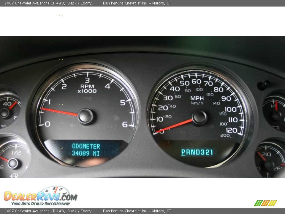 2007 Chevrolet Avalanche LT 4WD Black / Ebony Photo #13