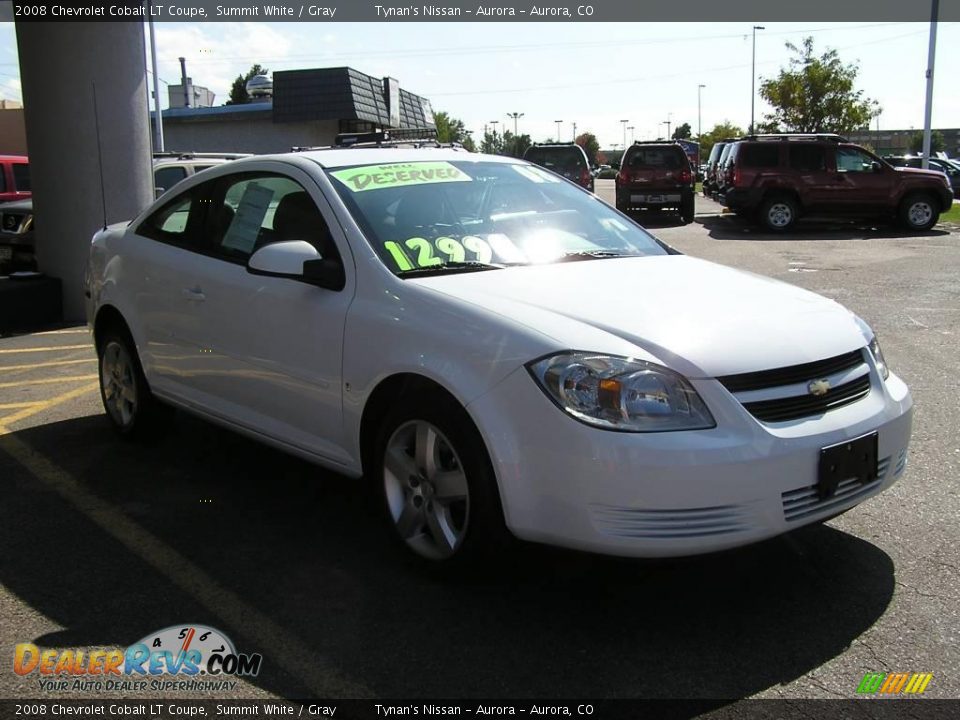 2008 Chevrolet Cobalt LT Coupe Summit White / Gray Photo #3