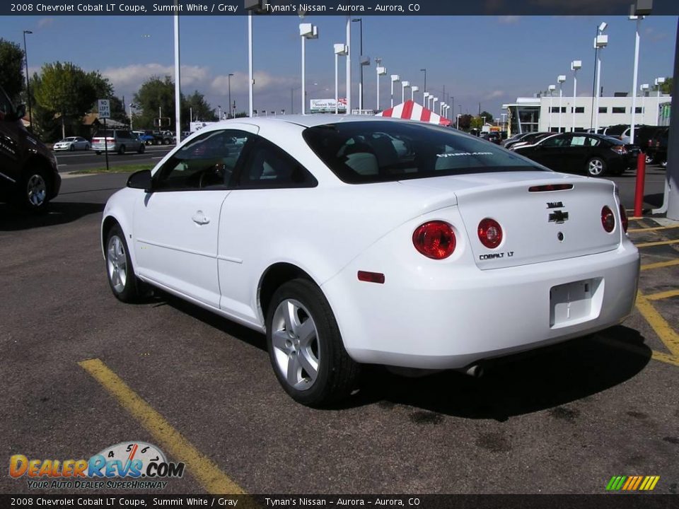 2008 Chevrolet Cobalt LT Coupe Summit White / Gray Photo #4