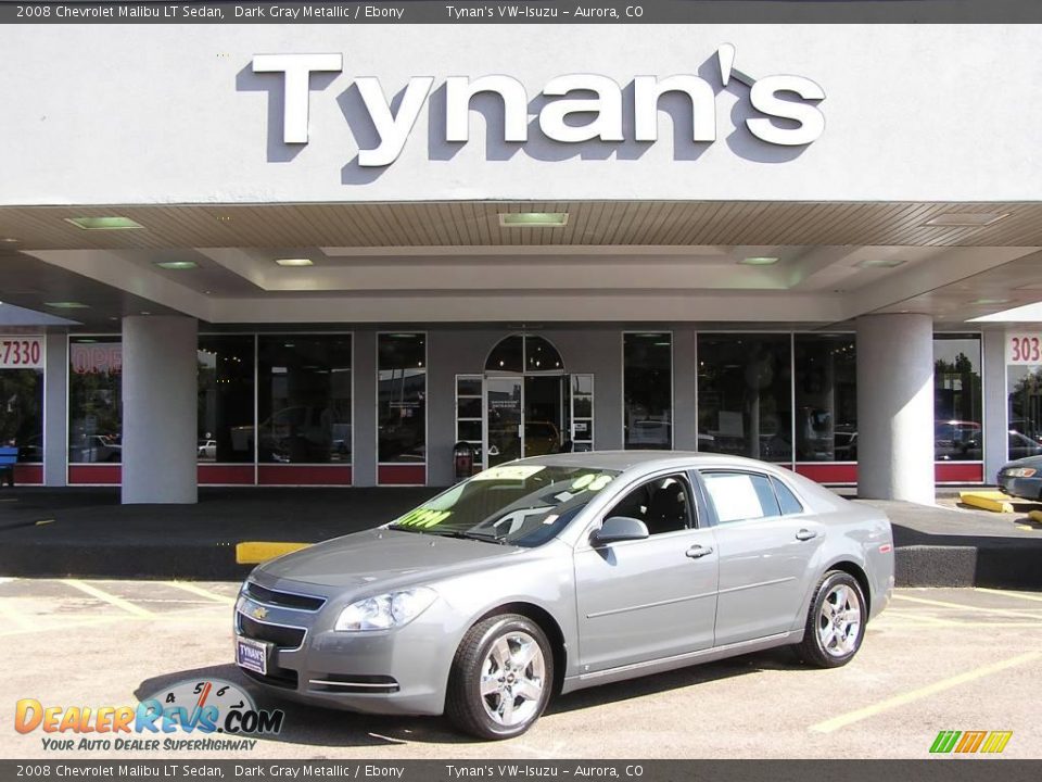 2008 Chevrolet Malibu LT Sedan Dark Gray Metallic / Ebony Photo #1