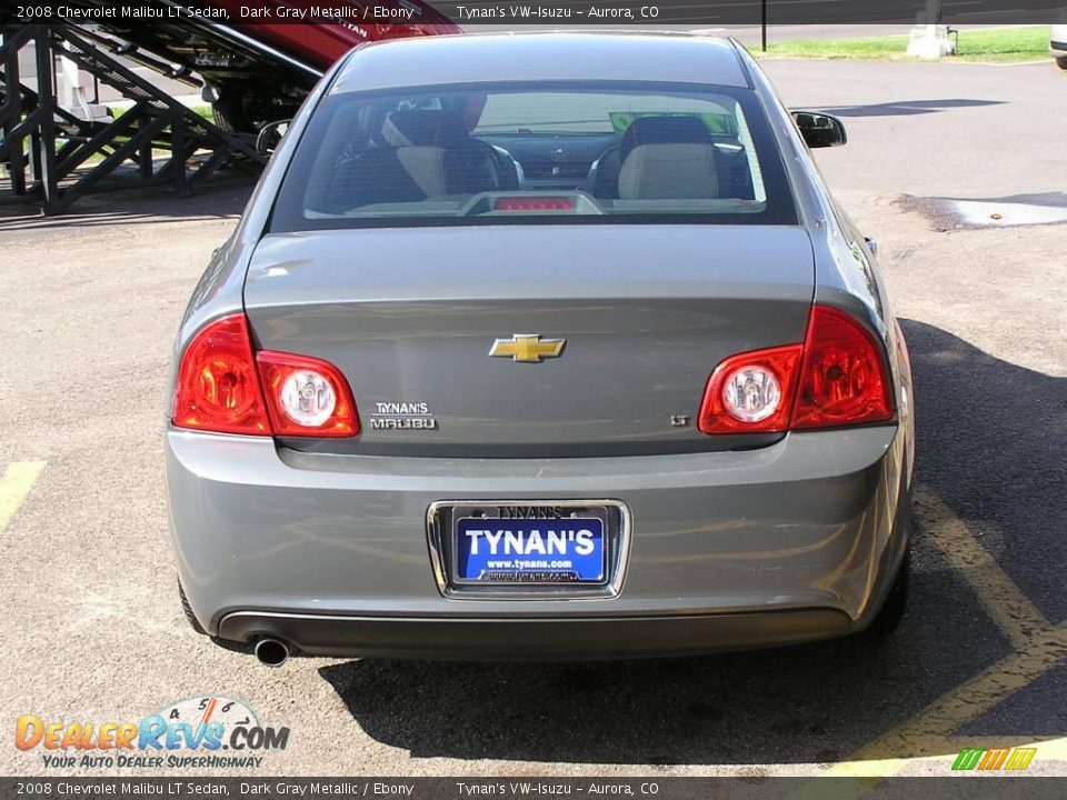 2008 Chevrolet Malibu LT Sedan Dark Gray Metallic / Ebony Photo #4