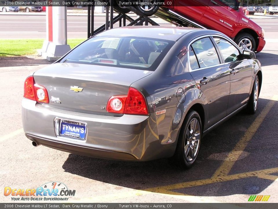 2008 Chevrolet Malibu LT Sedan Dark Gray Metallic / Ebony Photo #5