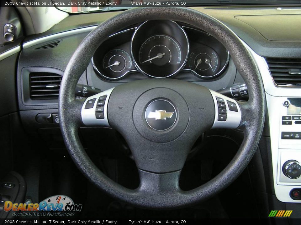 2008 Chevrolet Malibu LT Sedan Dark Gray Metallic / Ebony Photo #9