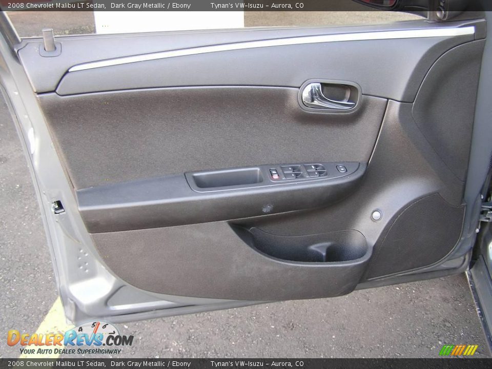 2008 Chevrolet Malibu LT Sedan Dark Gray Metallic / Ebony Photo #12