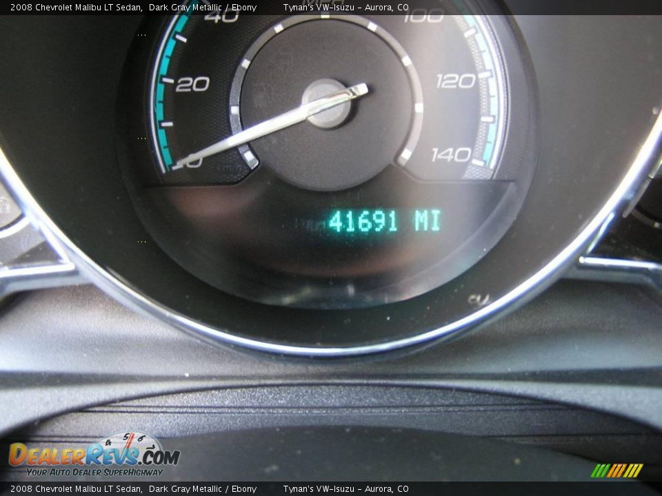 2008 Chevrolet Malibu LT Sedan Dark Gray Metallic / Ebony Photo #19