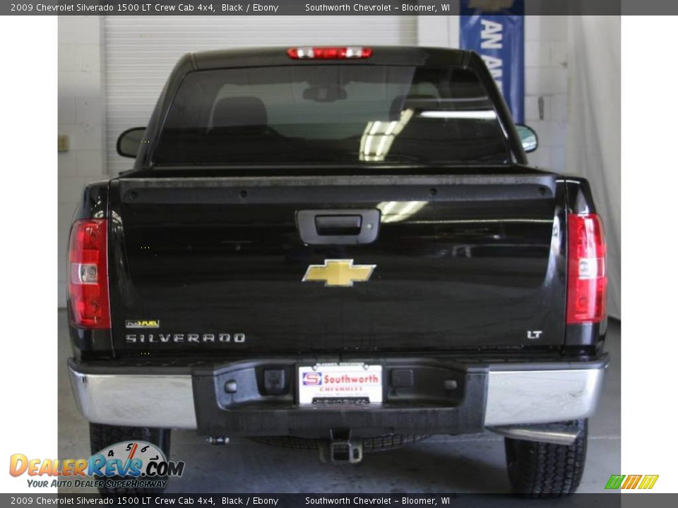 2009 Chevrolet Silverado 1500 LT Crew Cab 4x4 Black / Ebony Photo #3