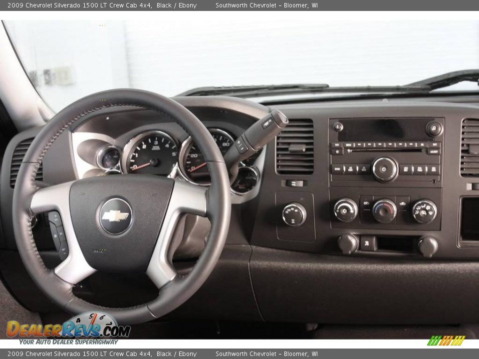 2009 Chevrolet Silverado 1500 LT Crew Cab 4x4 Black / Ebony Photo #6