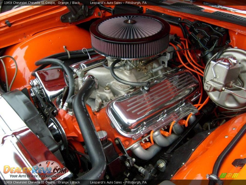1969 Chevrolet Chevelle SS Coupe Orange / Black Photo #4