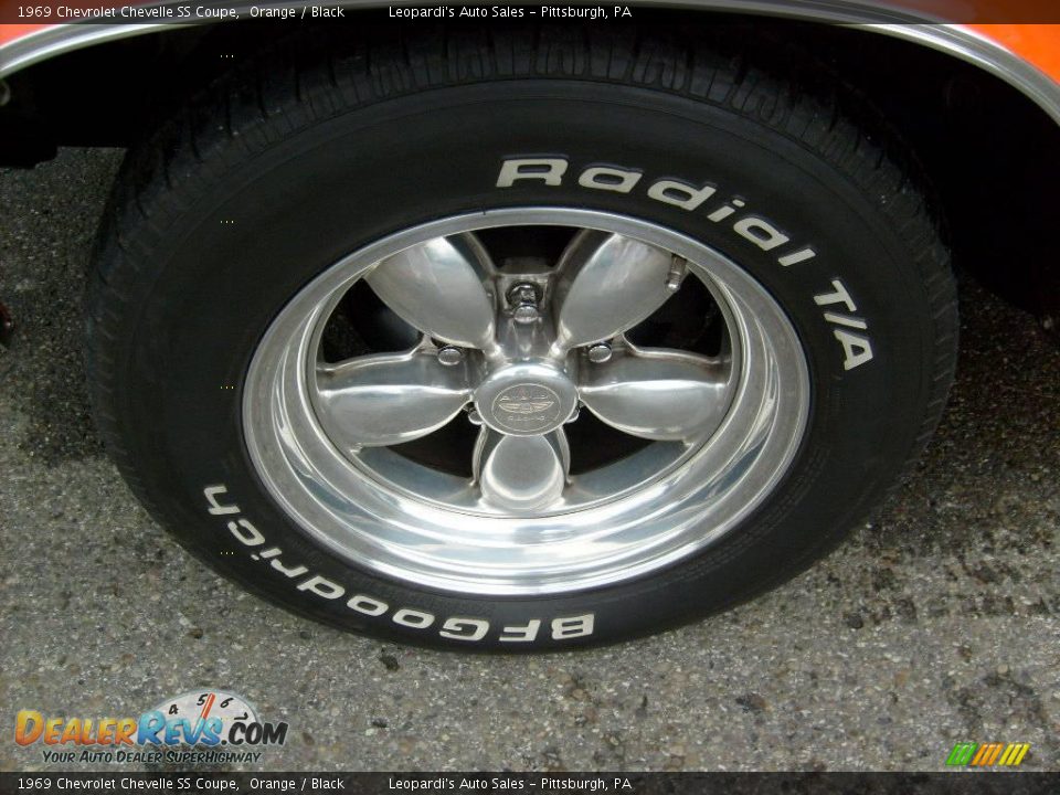 1969 Chevrolet Chevelle SS Coupe Orange / Black Photo #10