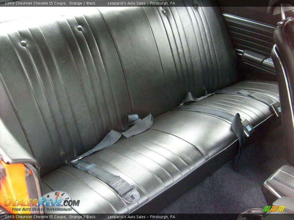 1969 Chevrolet Chevelle SS Coupe Orange / Black Photo #14
