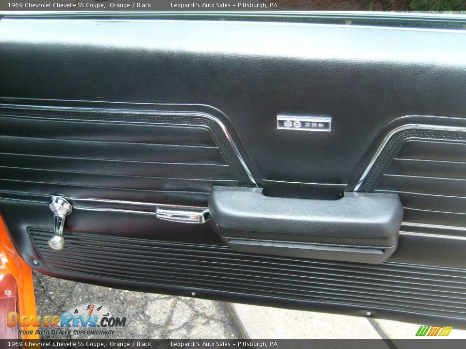 1969 Chevrolet Chevelle SS Coupe Orange / Black Photo #16