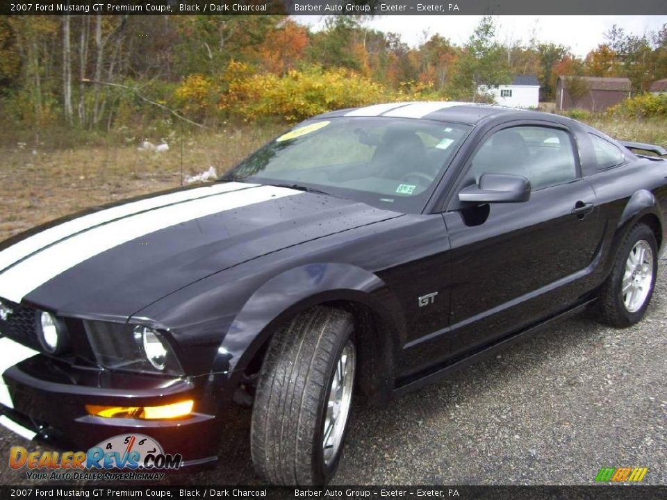 2007 Ford Mustang GT Premium Coupe Black / Dark Charcoal Photo #1