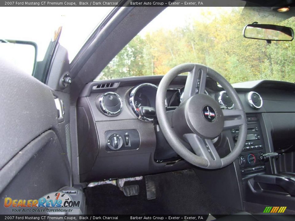 2007 Ford Mustang GT Premium Coupe Black / Dark Charcoal Photo #8