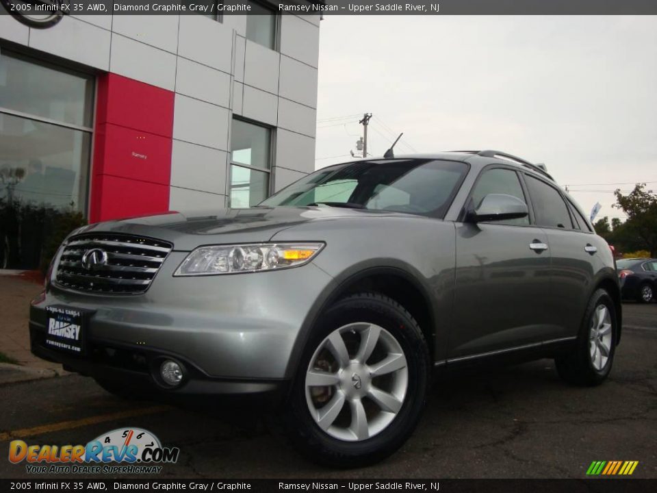2005 Infiniti FX 35 AWD Diamond Graphite Gray / Graphite Photo #1