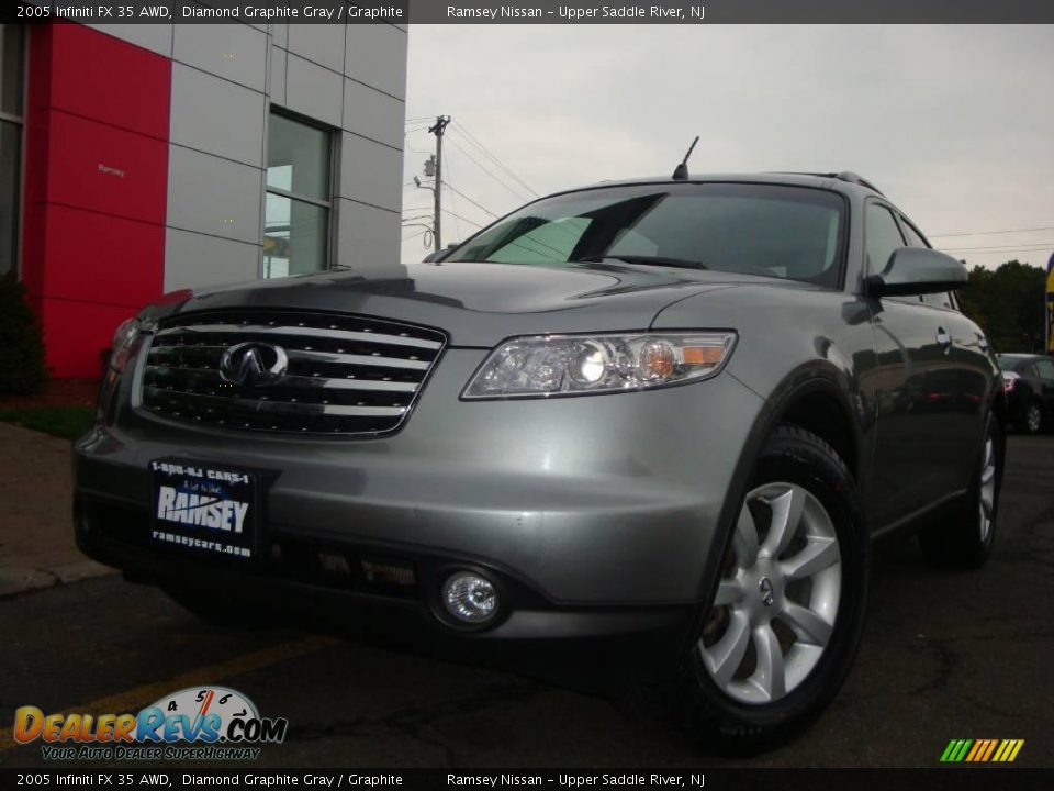 2005 Infiniti FX 35 AWD Diamond Graphite Gray / Graphite Photo #3