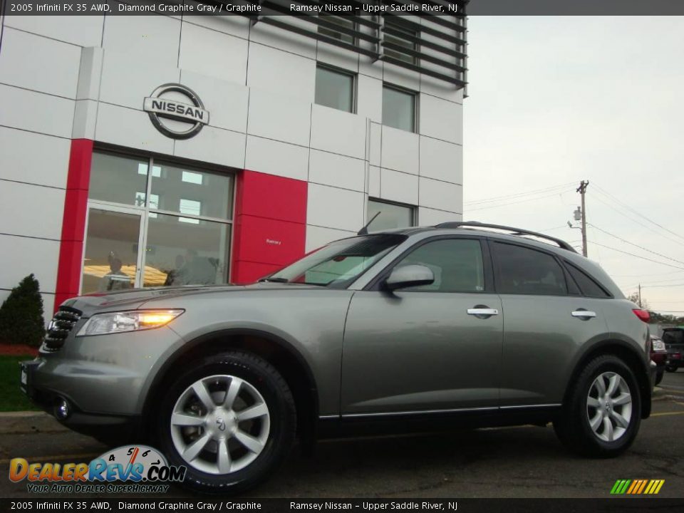 2005 Infiniti FX 35 AWD Diamond Graphite Gray / Graphite Photo #4