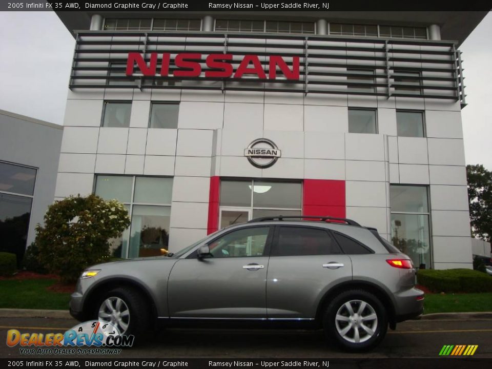 2005 Infiniti FX 35 AWD Diamond Graphite Gray / Graphite Photo #5