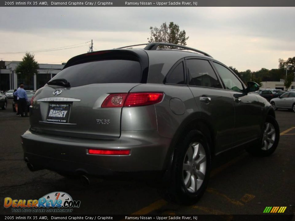 2005 Infiniti FX 35 AWD Diamond Graphite Gray / Graphite Photo #9