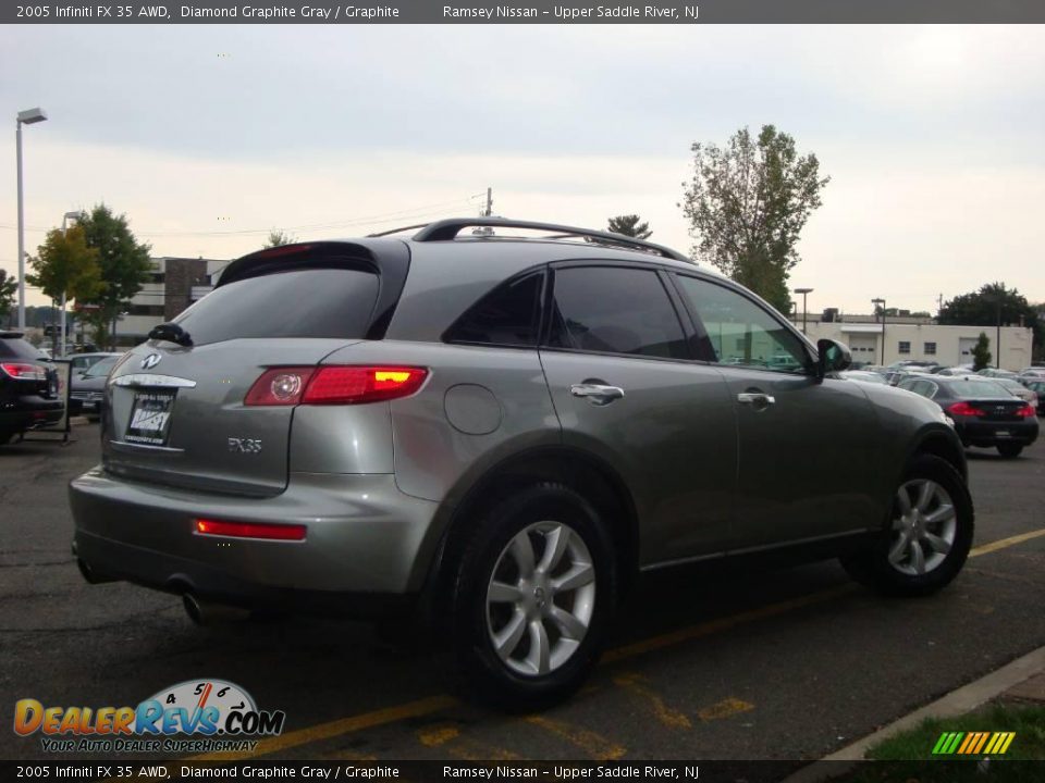 2005 Infiniti FX 35 AWD Diamond Graphite Gray / Graphite Photo #10