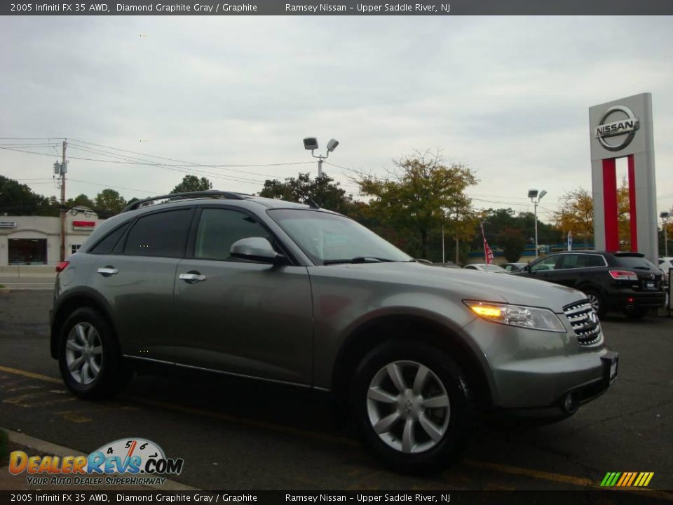 2005 Infiniti FX 35 AWD Diamond Graphite Gray / Graphite Photo #12