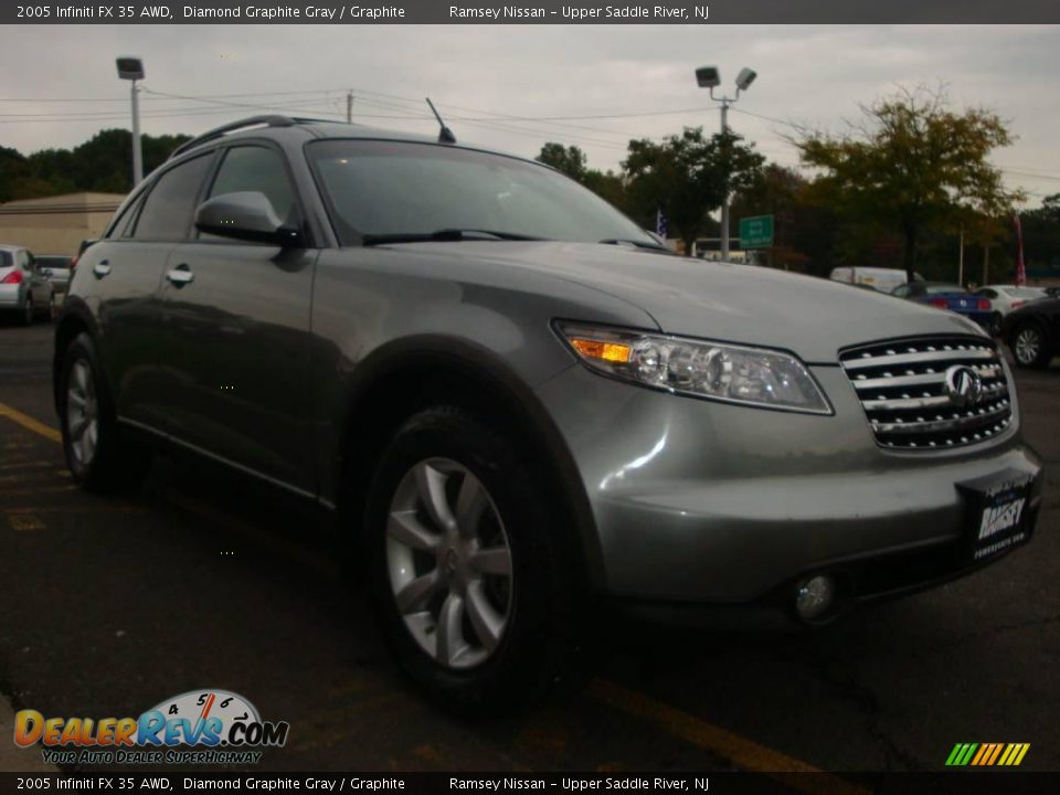 2005 Infiniti FX 35 AWD Diamond Graphite Gray / Graphite Photo #13