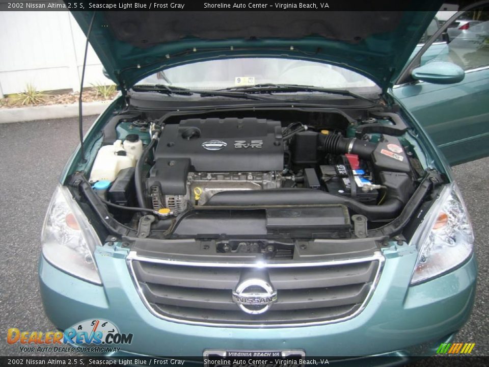 2002 Nissan Altima 2.5 S Seascape Light Blue / Frost Gray Photo #9