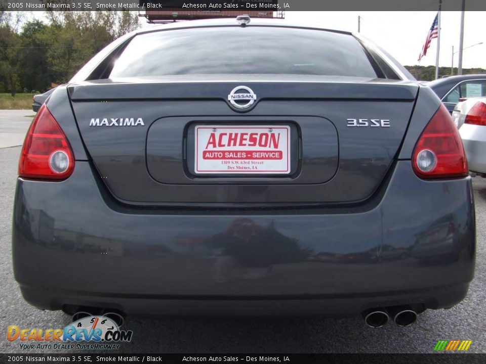 2005 Nissan Maxima 3.5 SE Smoke Metallic / Black Photo #4