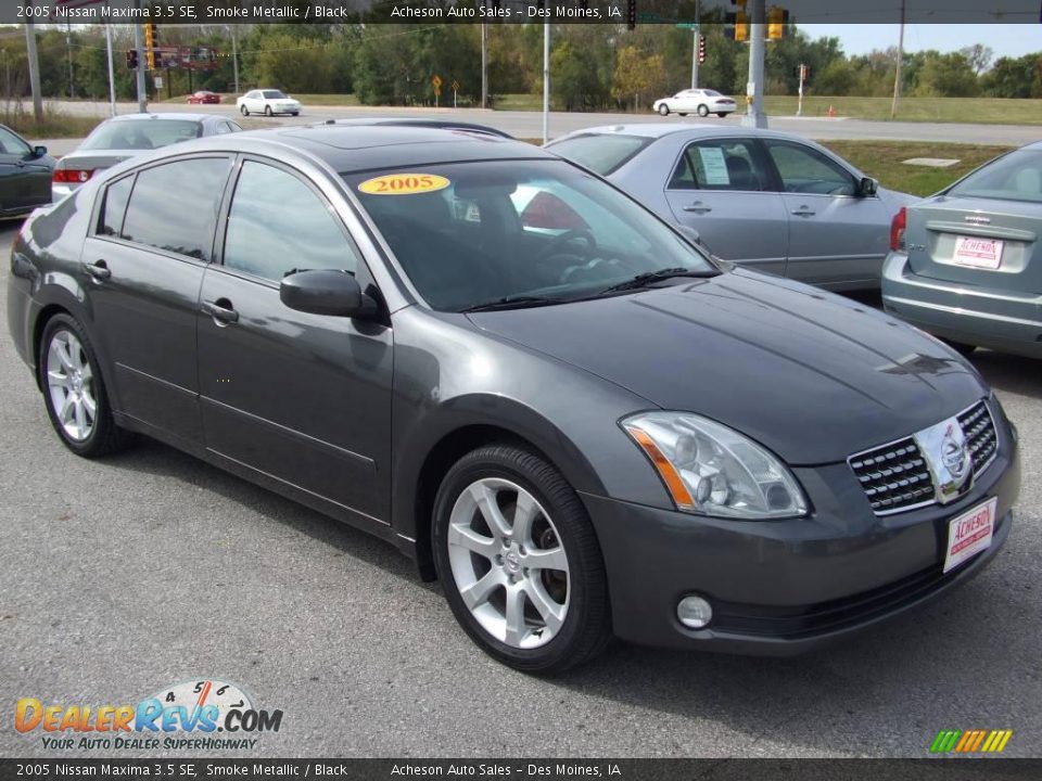 2005 Nissan Maxima 3.5 SE Smoke Metallic / Black Photo #8