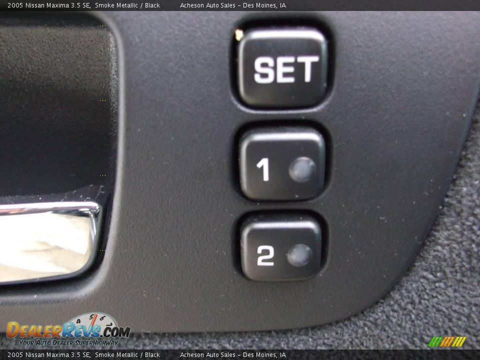 2005 Nissan Maxima 3.5 SE Smoke Metallic / Black Photo #17