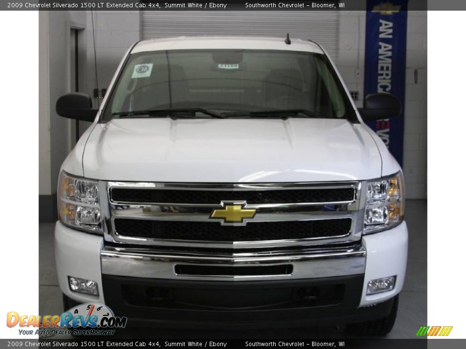 2009 Chevrolet Silverado 1500 LT Extended Cab 4x4 Summit White / Ebony Photo #2