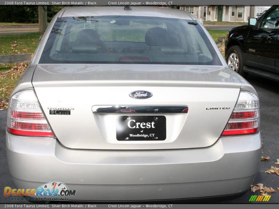 2008 Ford Taurus Limited Silver Birch Metallic / Black Photo #6