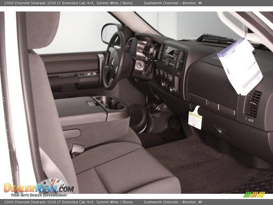 2009 Chevrolet Silverado 1500 LT Extended Cab 4x4 Summit White / Ebony Photo #4