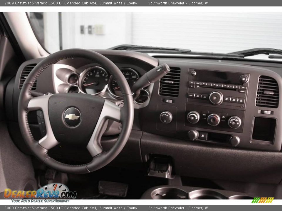 2009 Chevrolet Silverado 1500 LT Extended Cab 4x4 Summit White / Ebony Photo #6