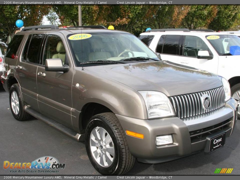 2006 Mercury Mountaineer Luxury AWD Mineral Grey Metallic / Camel Photo #3