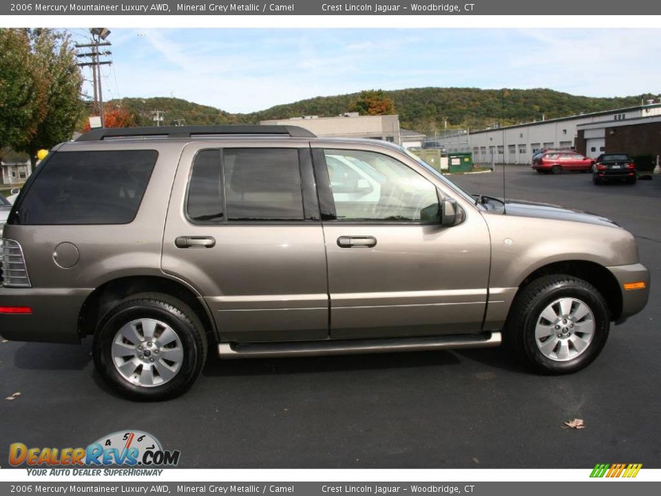 2006 Mercury Mountaineer Luxury AWD Mineral Grey Metallic / Camel Photo #4