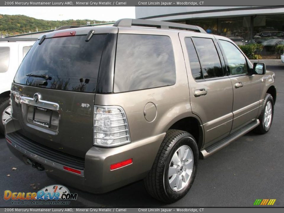 2006 Mercury Mountaineer Luxury AWD Mineral Grey Metallic / Camel Photo #5