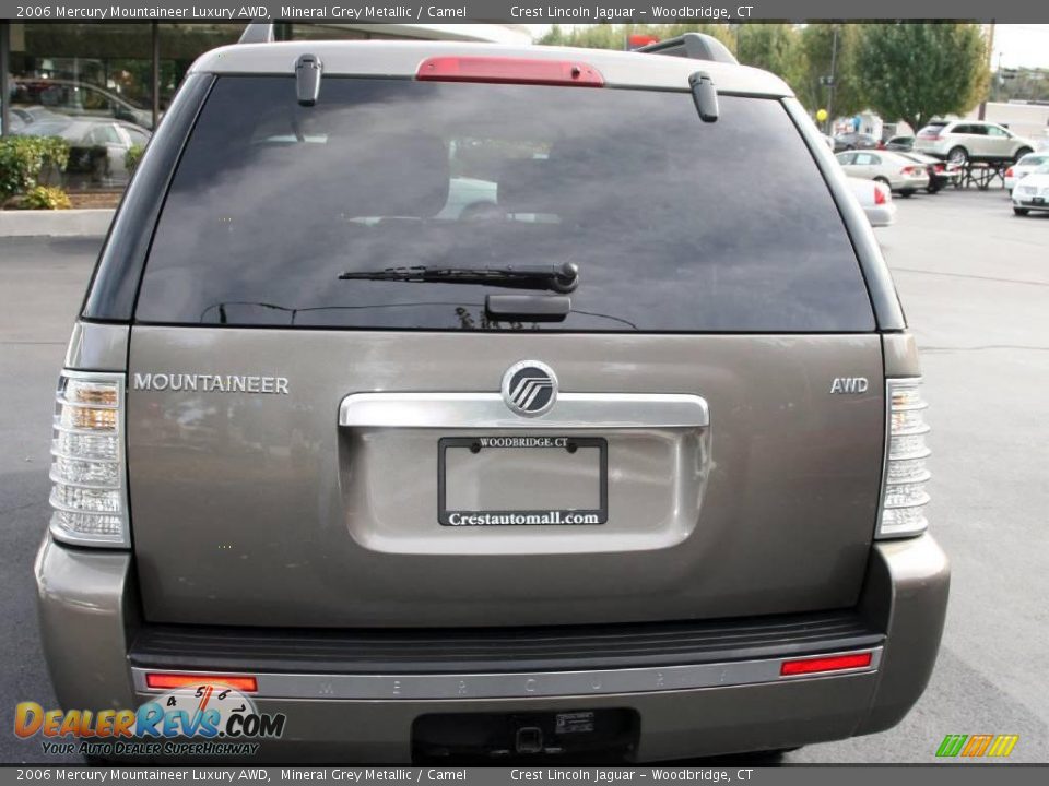 2006 Mercury Mountaineer Luxury AWD Mineral Grey Metallic / Camel Photo #6