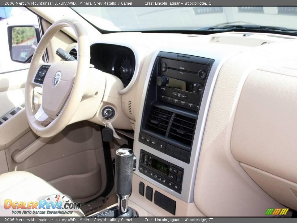 2006 Mercury Mountaineer Luxury AWD Mineral Grey Metallic / Camel Photo #14